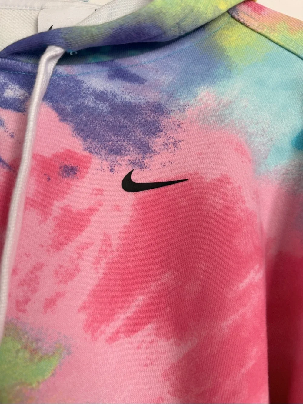 Nike Multicolor Tie-Dye Crewneck Hoodie